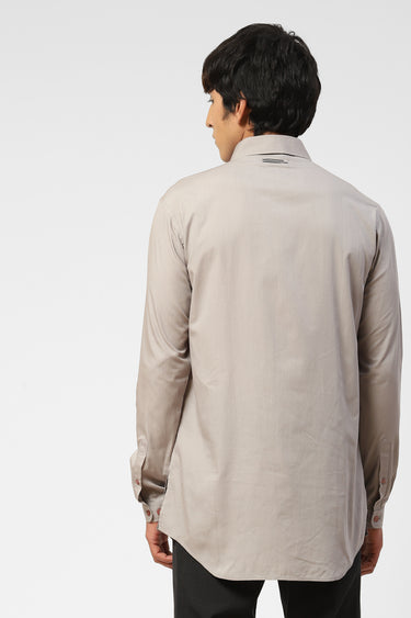 Grey Classic Cotton Kurta For Men