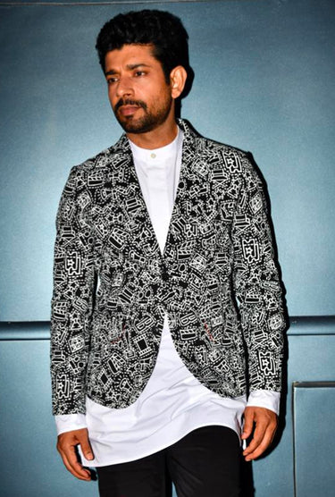 Stylish Printed Jacket for Men by Genes