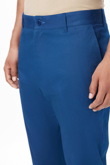 Regular Fit Trousers with Back Bone Pocket