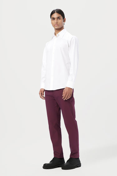 Regular Fit Trousers with Back Bone Pocket