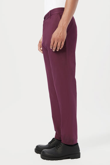 Regular Fit Trousers with Back Bone Pocket