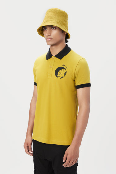 Regular Fit Polo T-Shirt with Signature Stamp Print Placement