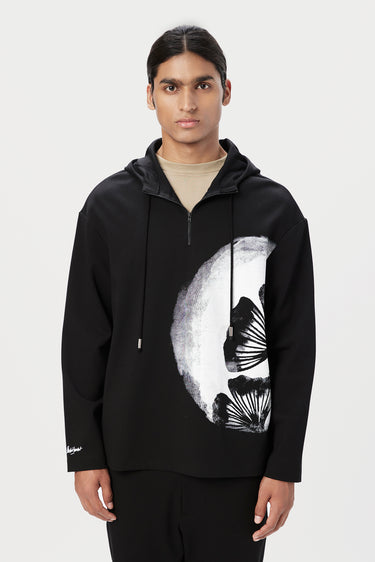 Relaxed Fit Hoodie with Drop Shoulder