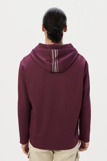 Relaxed Fit Hoodie with Front Flap Pocket