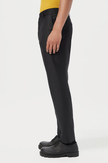 Regular Fit Trousers with Back Patch Pocket