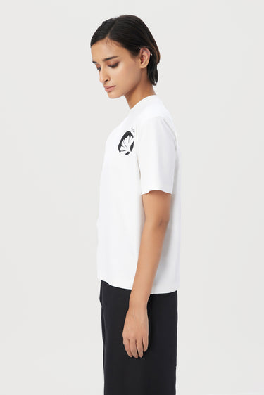 Regular Fit T-Shirt with Signature Gingko Stamp Print