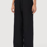 Easy Fit Flared Trousers with Stylish Bone Pocket Detail on the Back