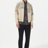 Regular Fit Bomber Jacket with Front Zipper Detail