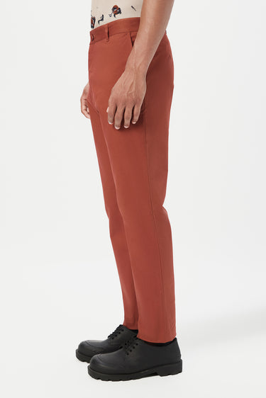 Regular Fit Trousers with Back Bone Pocket