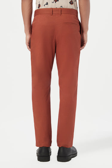 Regular Fit Trousers with Back Bone Pocket