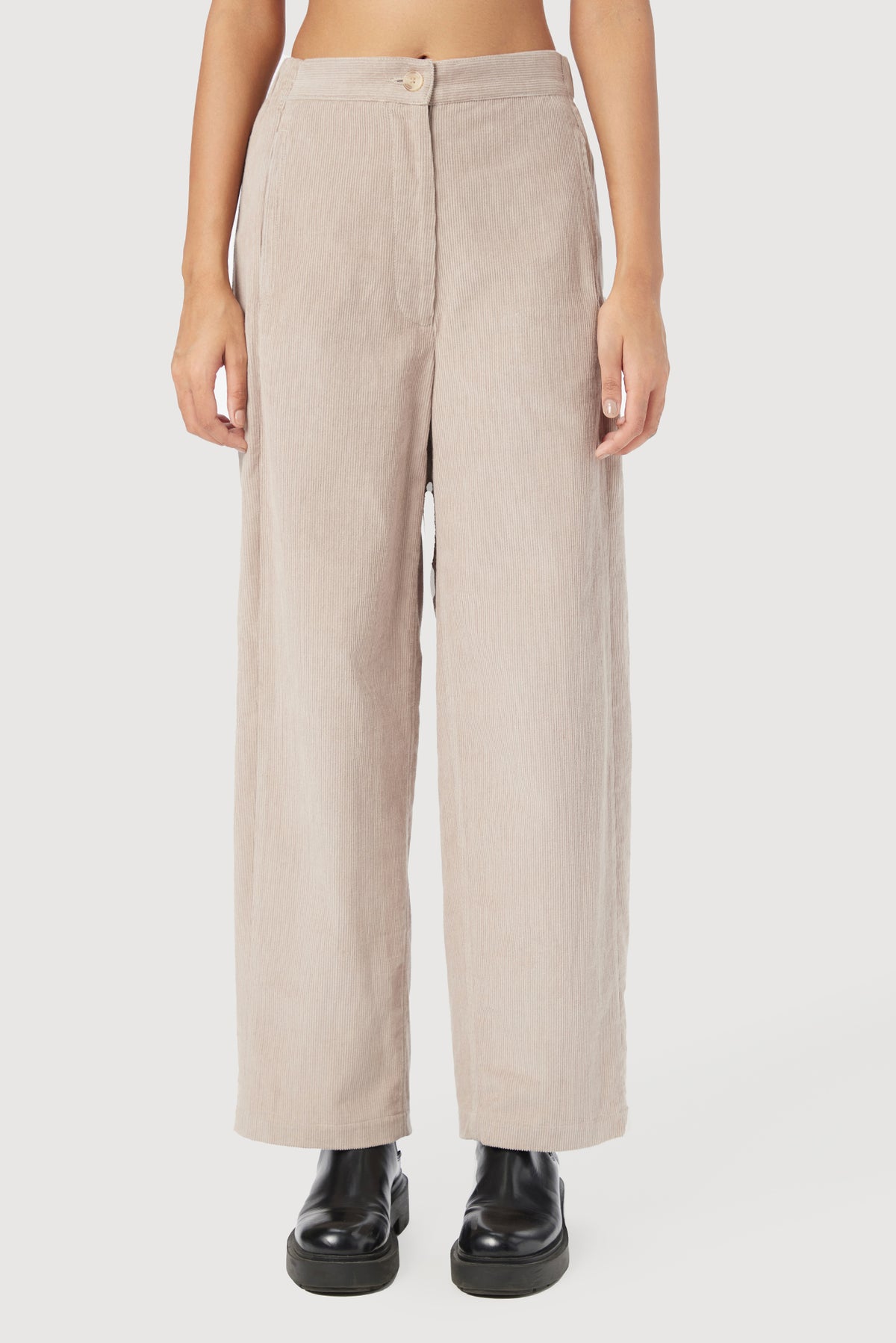 Straight Fit Trousers with Unique Seam Detailing and Knee Darts – Genes ...