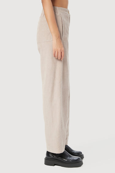 Straight Fit Trousers with Unique Seam Detailing and Knee Darts