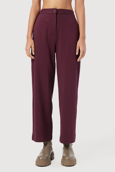 Straight Fit Trousers with Forward Side Seams