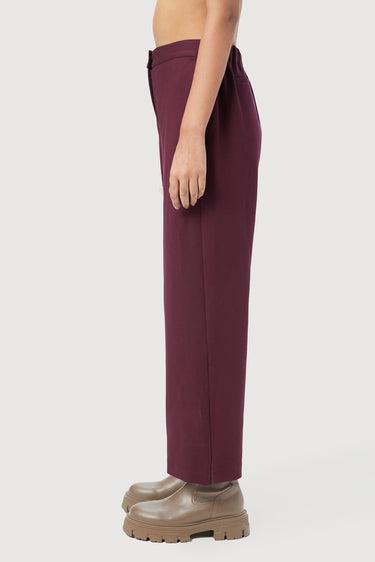 Straight Fit Trousers with Forward Side Seams