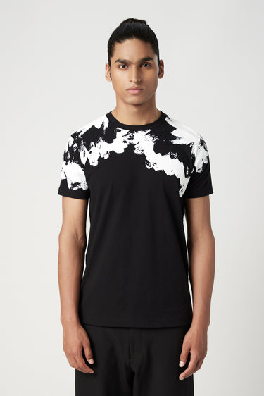 Classic Fit T-Shirt with Gingko Print Placement