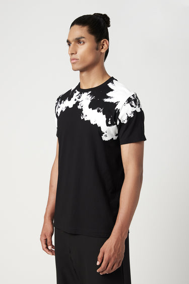 Classic Fit T-Shirt with Gingko Print Placement