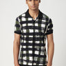 Regular Fit Polo T-Shirt with All-Over Large Check Print