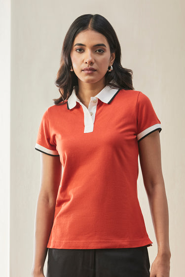 Women's 100% Cotton Polo T-Shirt