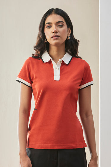 Women's 100% Cotton Polo T-Shirt