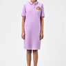 Regular Fit Polo Dress with Fruit Basket Embroidery