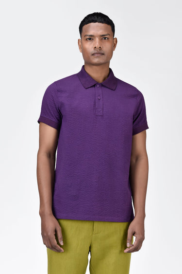 Regular Fit Polo with DTM Collar