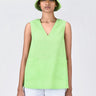 A-Line Sleeveless Top with V-Neck