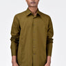 Khaki Regular Fit Men's Button-Down Shirt