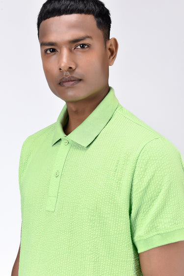 Regular Fit Polo with DTM Collar