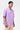 Men's Lavender Cotton Poplin Easy Fit Shirt with Cubon Collar