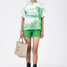 Oversized Landscape Print Crew Neck T-Shirt