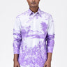 Landscape Print Regular Fit Men's Button-Down Shirt