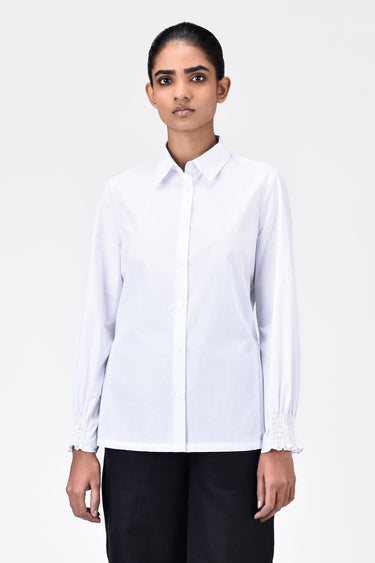 Women's Regular Fit Cotton Button-Down Shirt