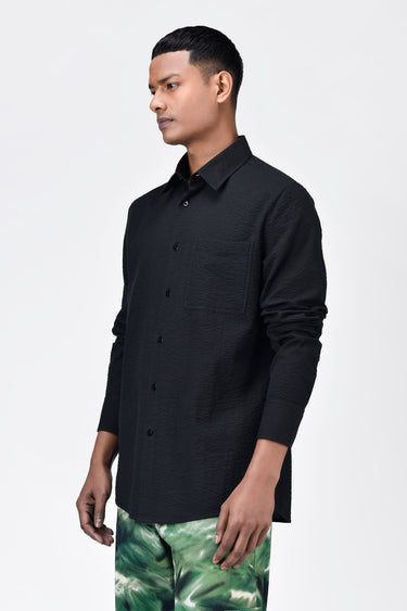 Classic Seersucker Regular Fit Men's Button-Down Shirt