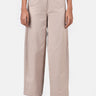 Cotton Light Twill Straight Fit Trousers with Knee Pleats