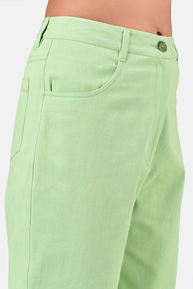 Sleek Cotton Drill Straight Fit Trousers