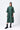 Oversized Shirt Dress with Tapered Yoke - Pine Green