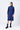 Straight Fit Shirt Dress with Heritage Embroidery - Navy Blue