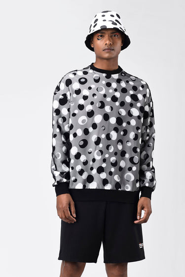 Polka Dot Tulle Mens Sweatshirt