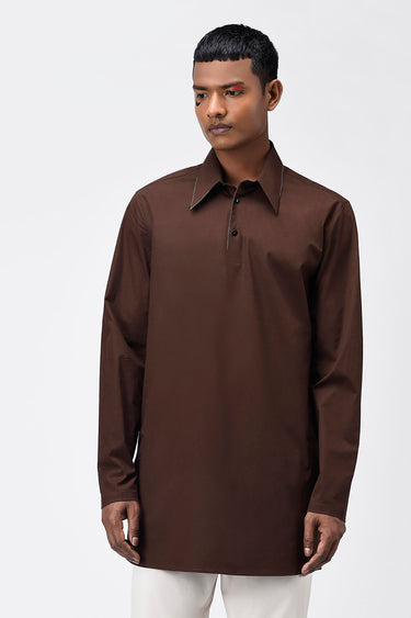 Mens Kurta With Thread Highlights