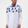 Abstract Florals Mens Kurta