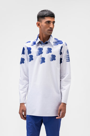 Abstract Florals Mens Kurta