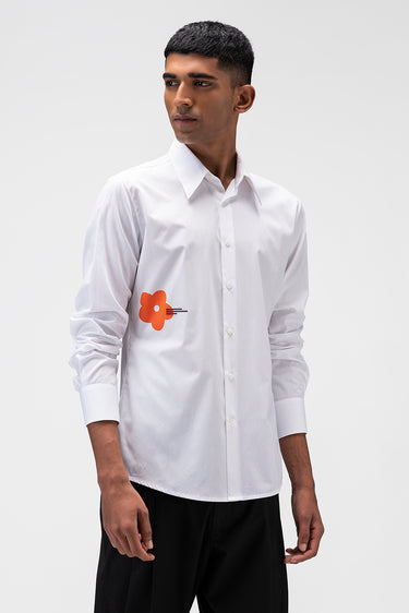 Mens Shirt With Constructed Darts