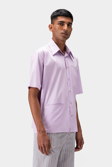 Mens Shirt With Asymmetrical Pockets