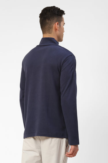 Mens Sweatshirt with Raised Neckline