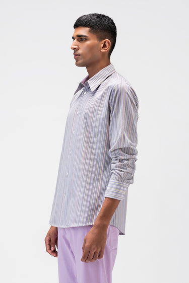 Multicoloured Mens Striped Shirt