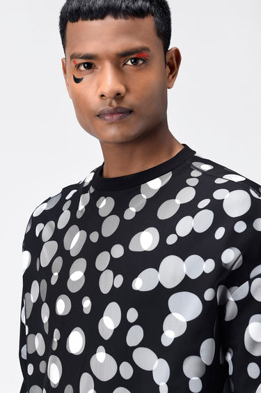 Polka Dot Tulle Mens Sweatshirt