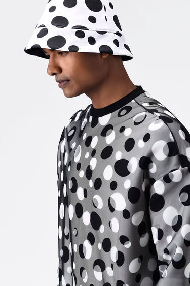 Polka Dot Tulle Mens Sweatshirt