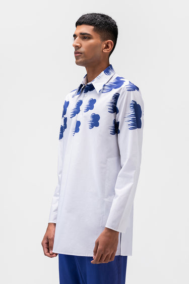 Abstract Florals Mens Kurta