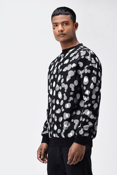 Polka Dot Tulle Mens Sweatshirt