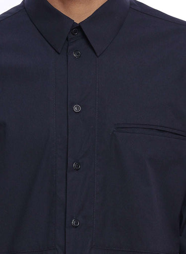 Navy Blue Mens Cotton Shirt